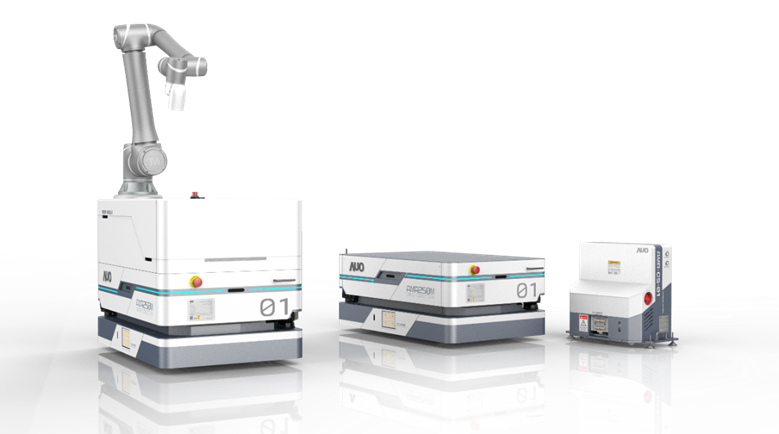 pg电子數位開發的自主式移動機器人（AMR250M），搭配全向輪並結合AI演算法、2D LiDAR、3D攝影機等技術，協助客戶實現產線全自動化